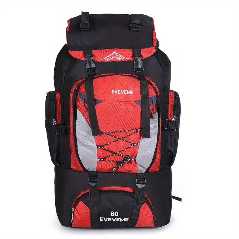 Large Capacity Nylon Backpack For Hiking Travel And Camping