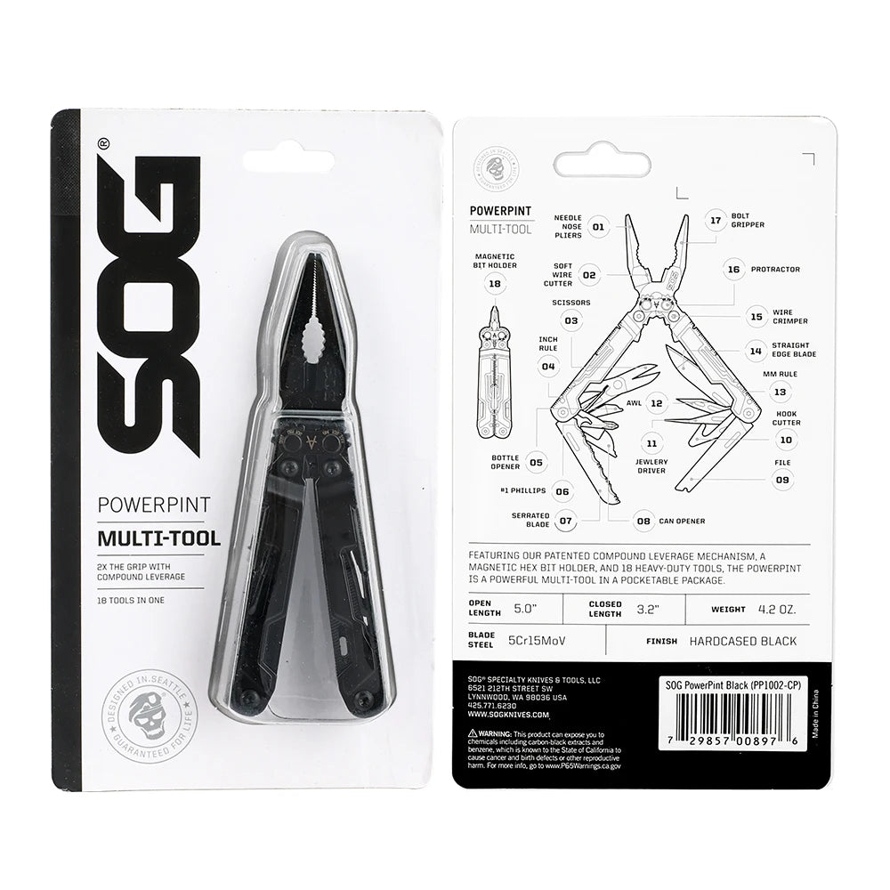 SOG PowerPint Mini MultiTool With Pliers And Knife