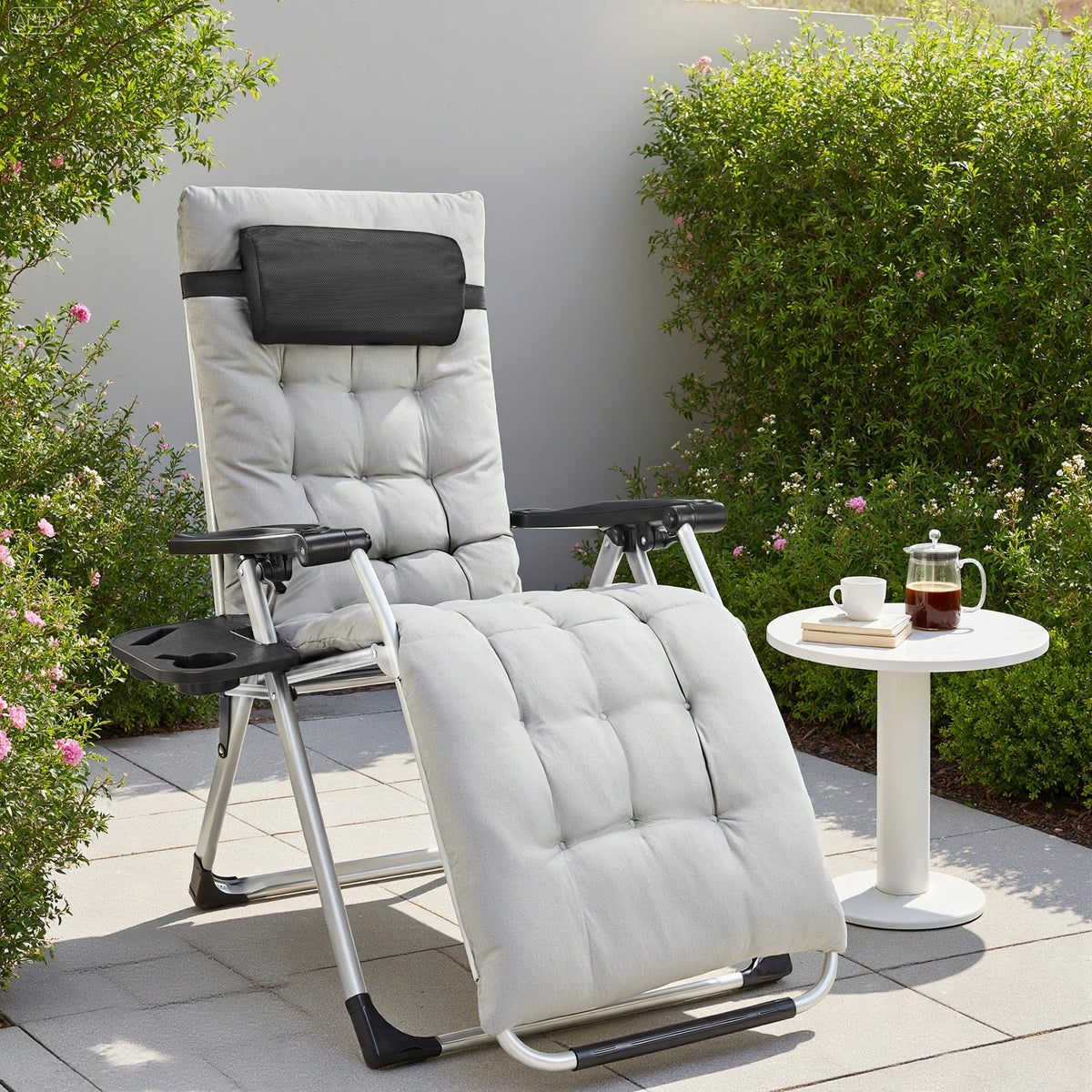 JHK Portable Zero Gravity Outdoor Recliner Chair
