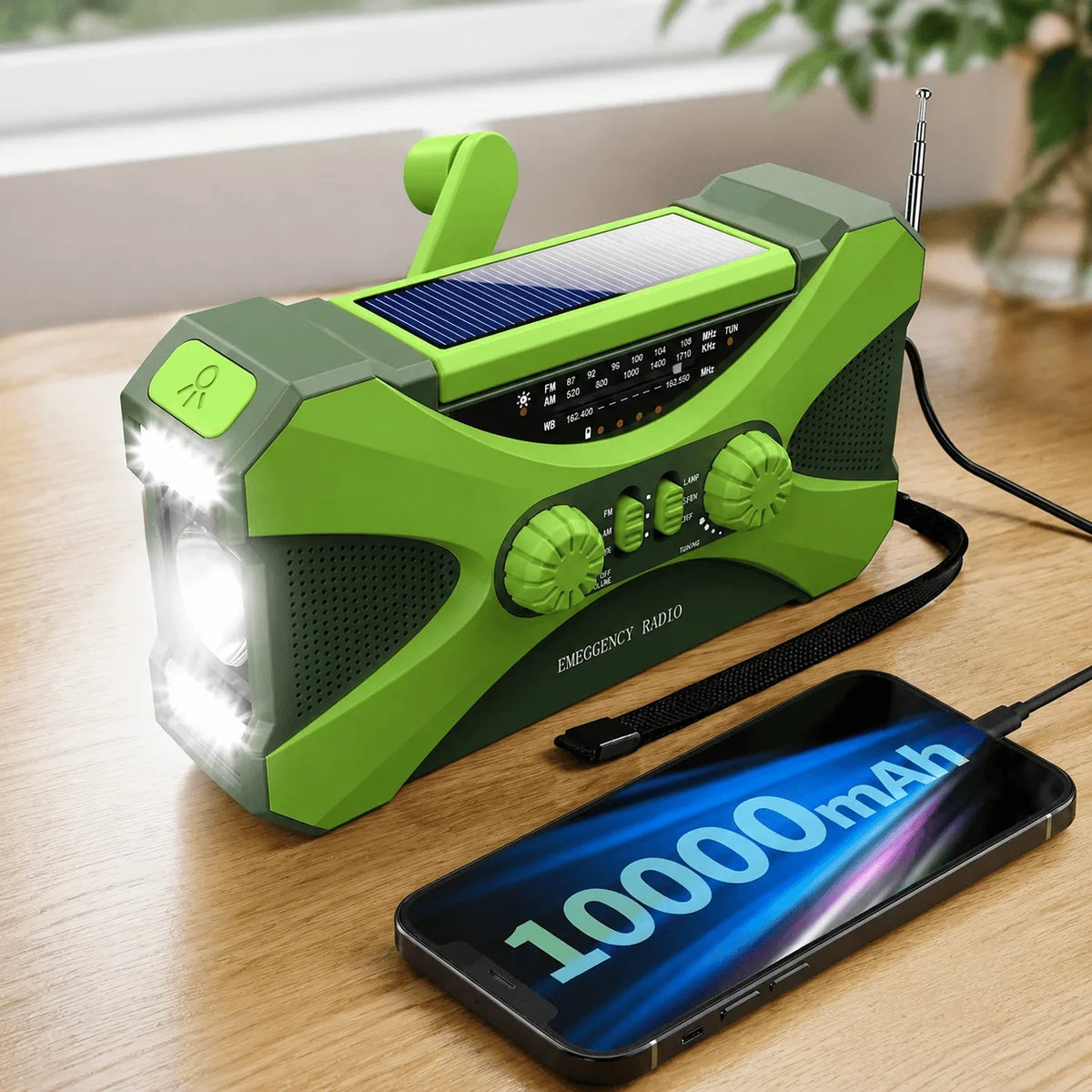 Stonego Solar Hand Crank Emergency Radio