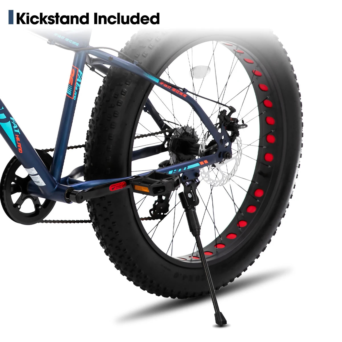Hiland Kids Fat Tire Mountain Bike With Disc Brakes