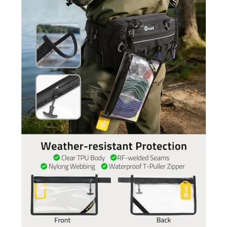 Fishing Tackle Waist Pack With Rod Holder