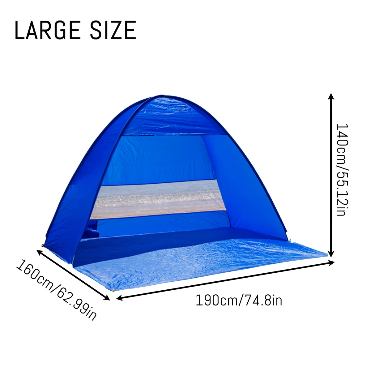Automatic Beach Camping Tent With UV Sun Protection