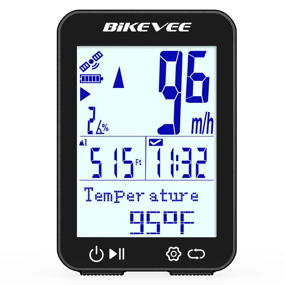Bikevee GPS Bicycle Computer With Speedometer