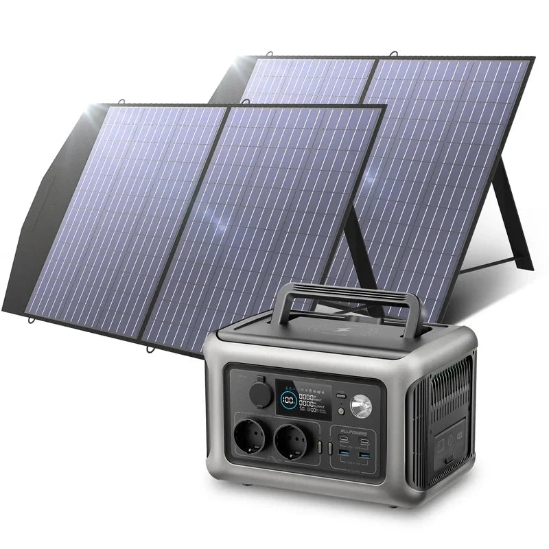 ALLPOWERS 600W Portable Power Station With Solar Panel