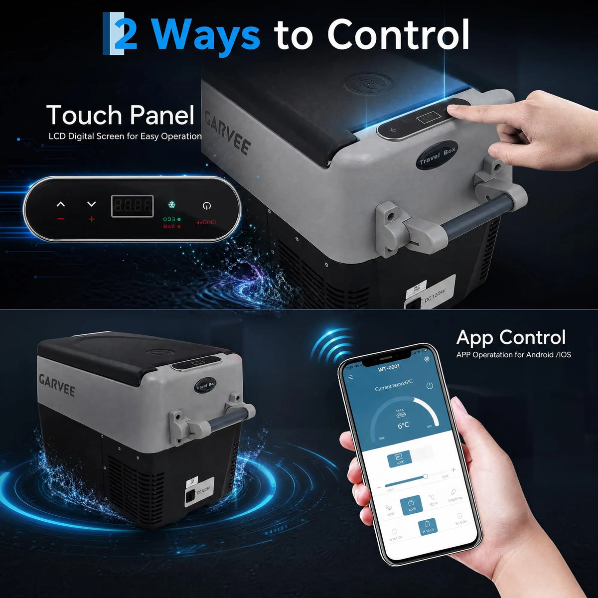 Studyset Portable Car Refrigerator With App Control