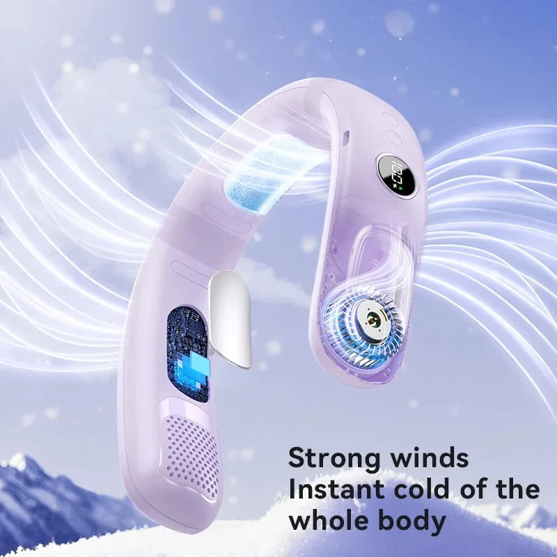 Bladeless Neck Fan With Semiconductor Cooling