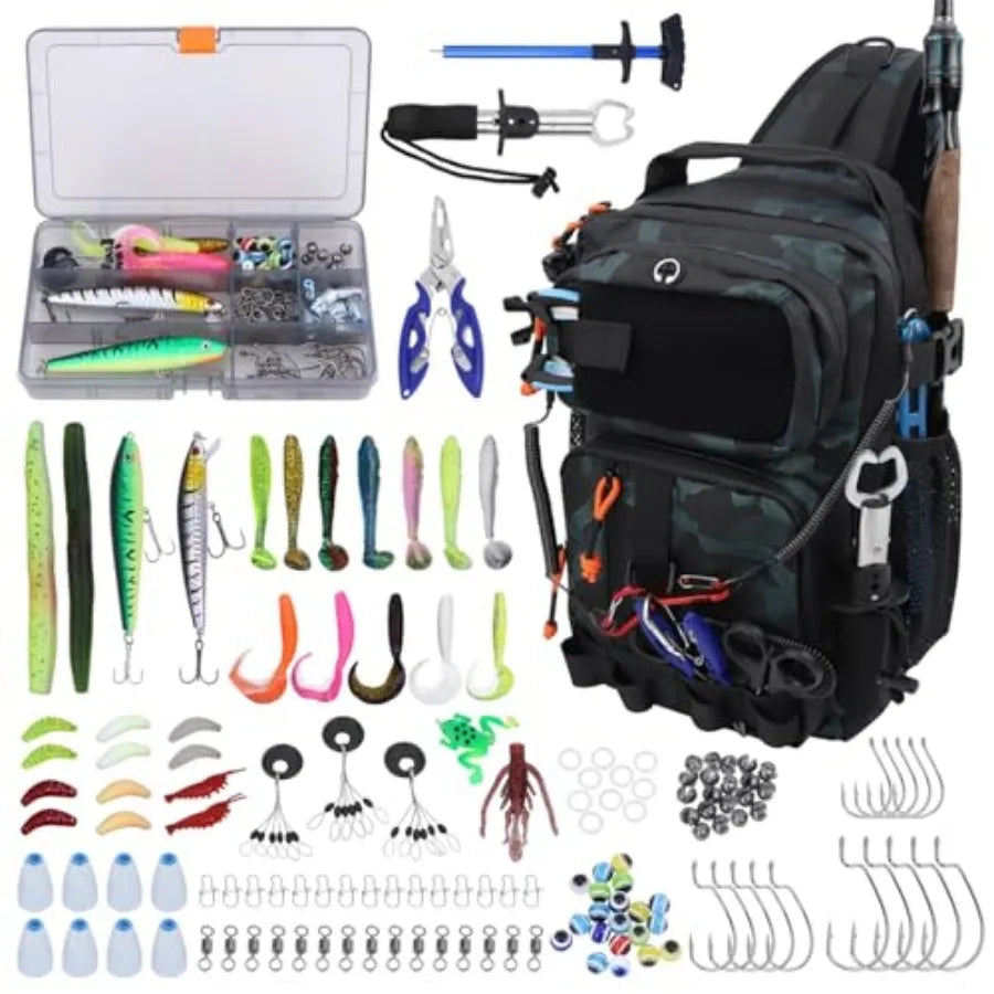 Waterproof Fishing Backpack With Tackle And Rod Holder
