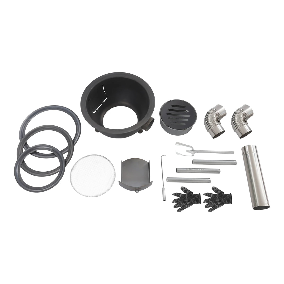 Portable Camping Wood Stove With Grill Grate