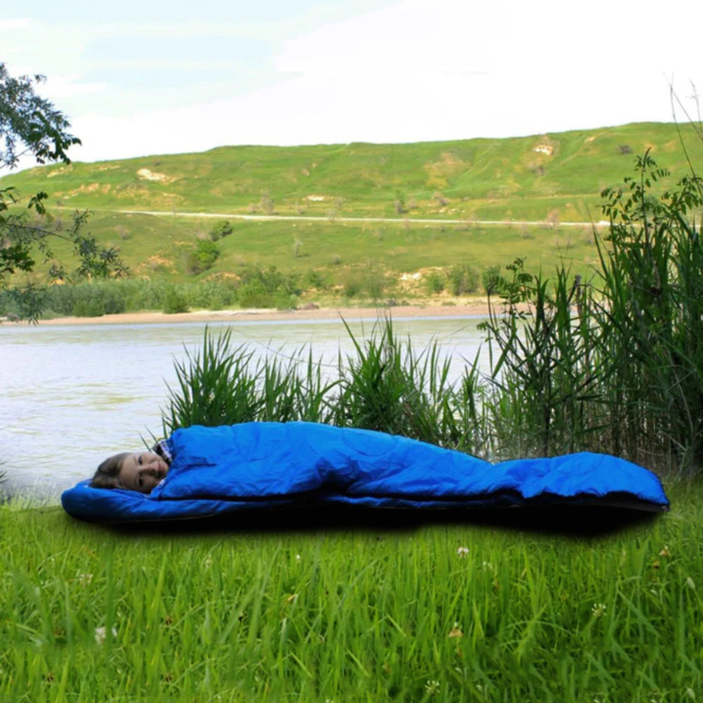 Desert Fox Warm Flannel Sleeping Bag With Pillow