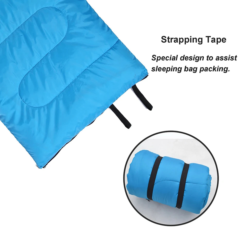 Desert Fox Warm Flannel Sleeping Bag With Pillow
