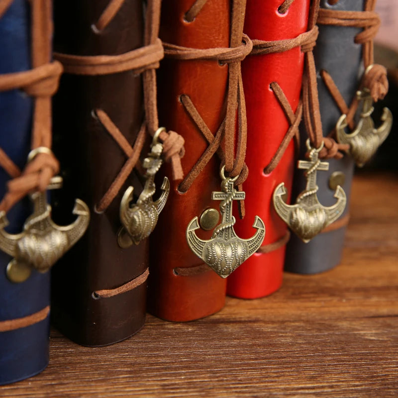 Vintage Pirate Anchor PU Leather Travel Journal