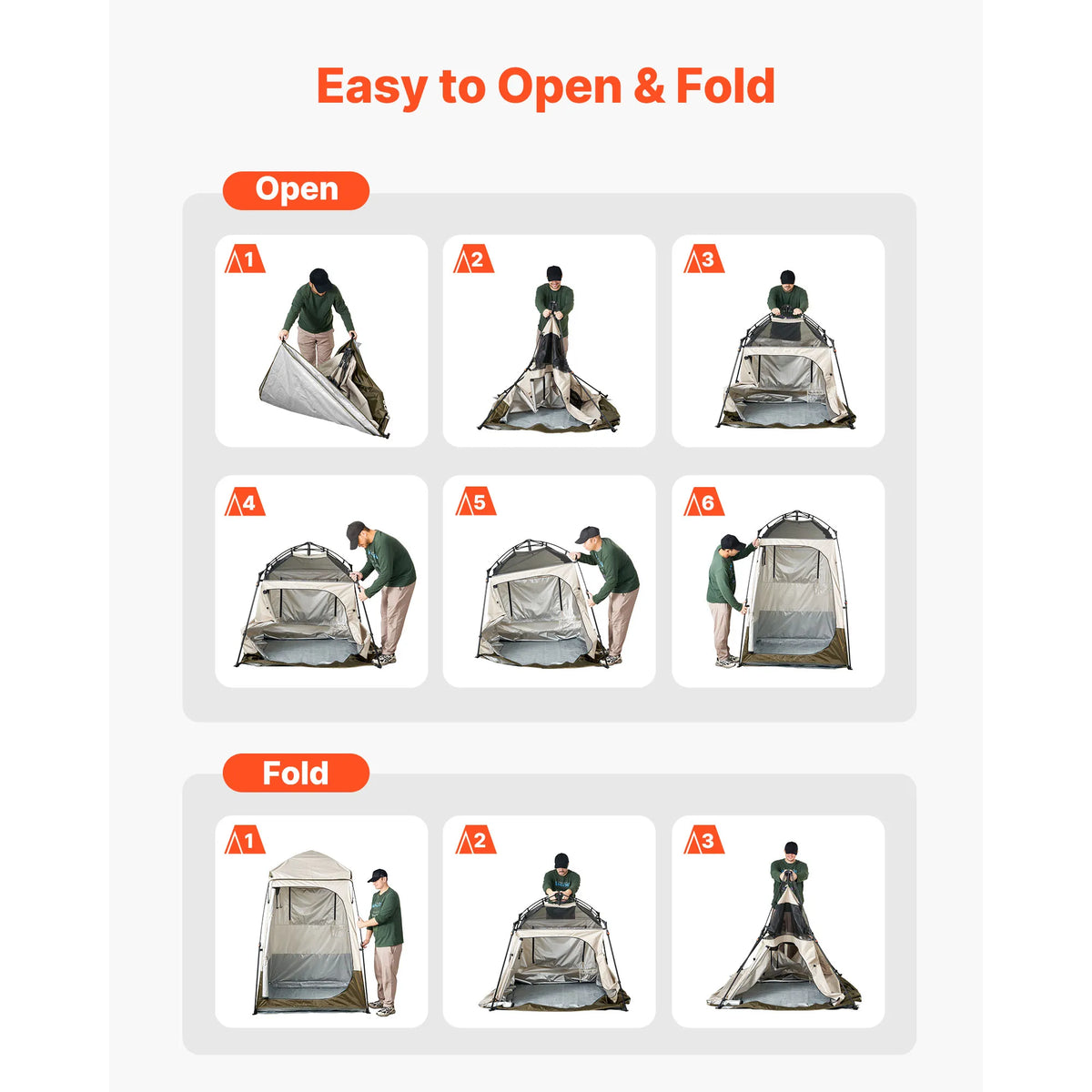 SucceBuy Foldable Camping Shower Privacy Tent