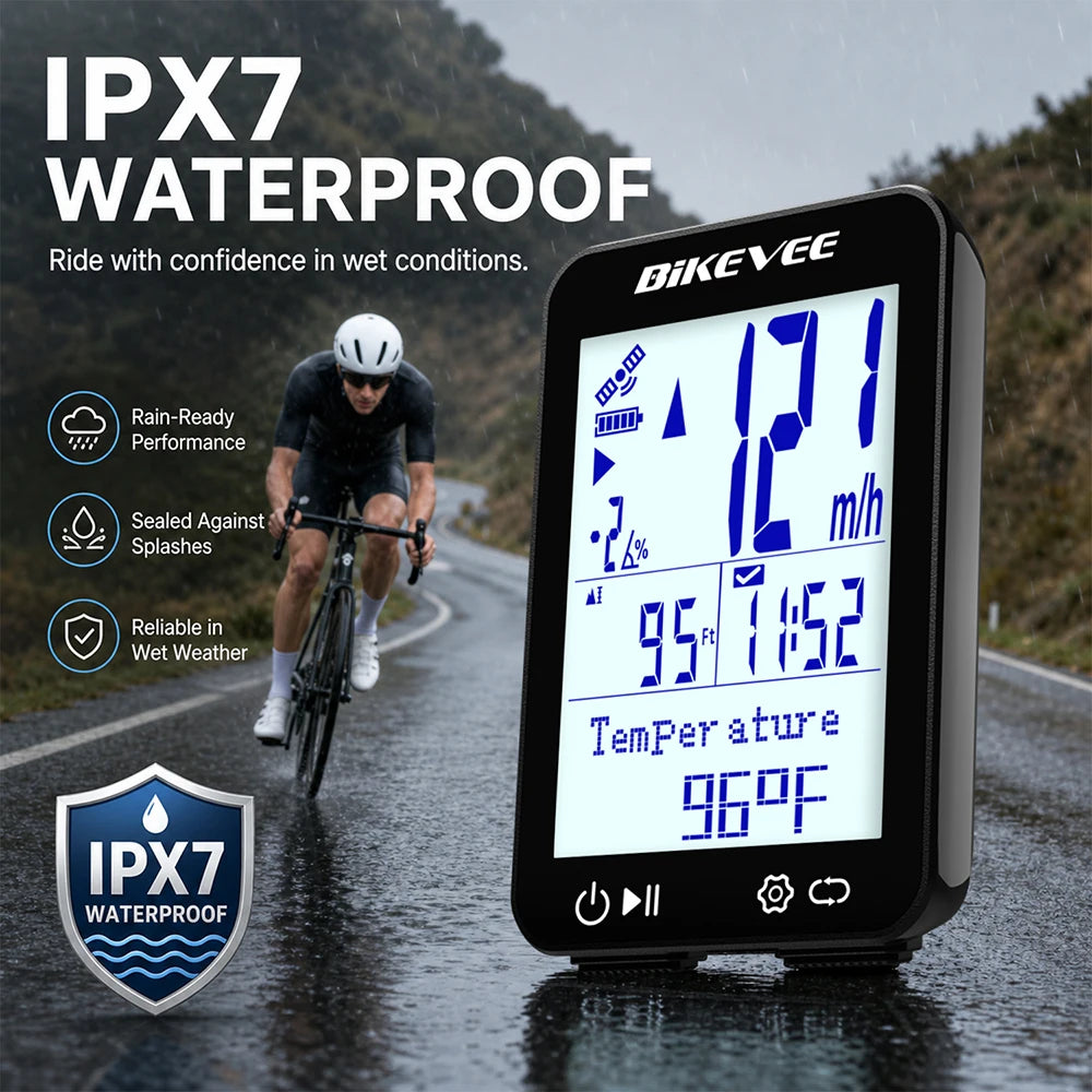 Bikevee GPS Bicycle Computer With Speedometer