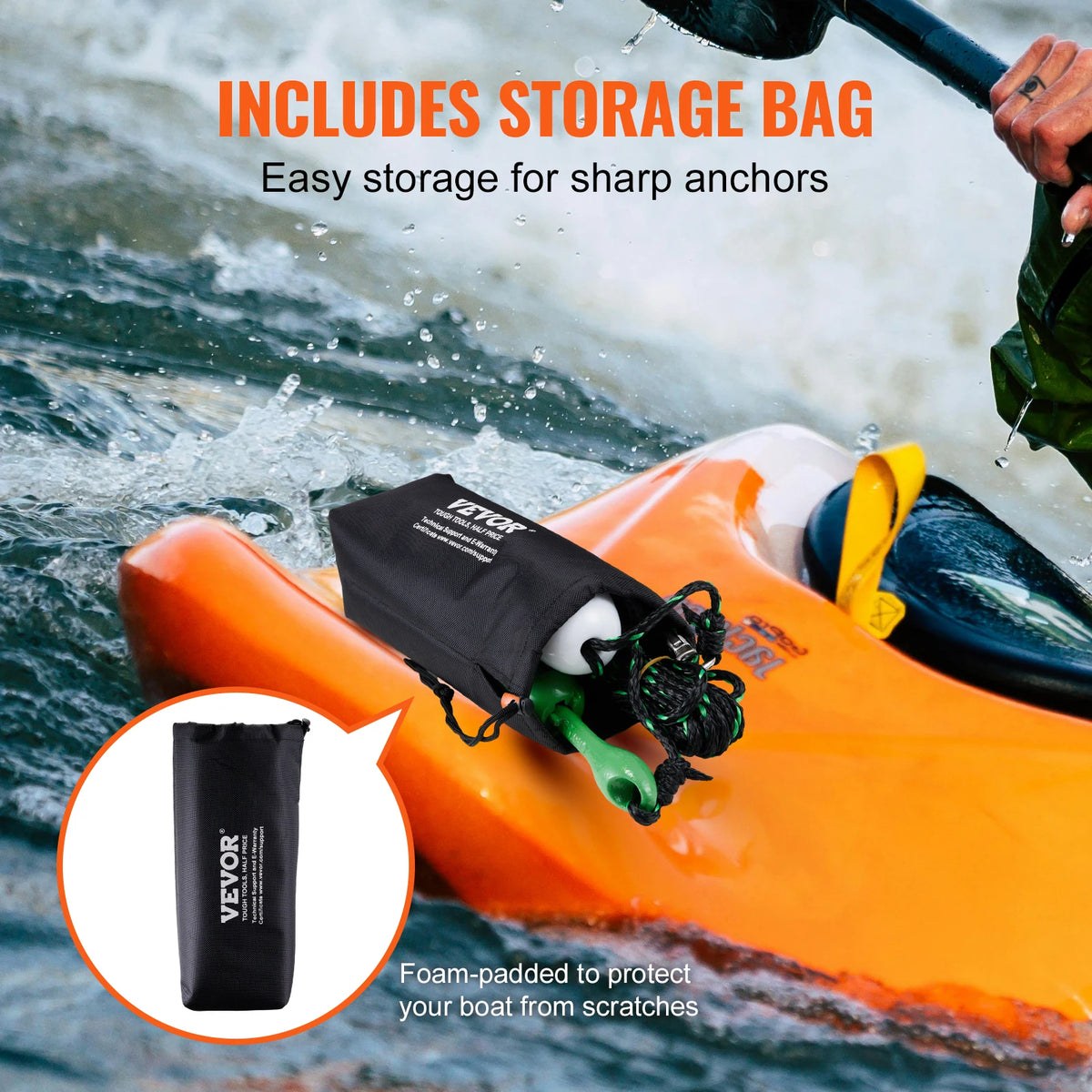 SucceBuy Kayak Anchor Kit With Folding Anchor