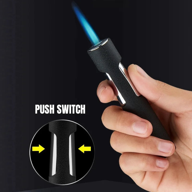 Windproof Refillable Butane Jet Flame Torch Lighter