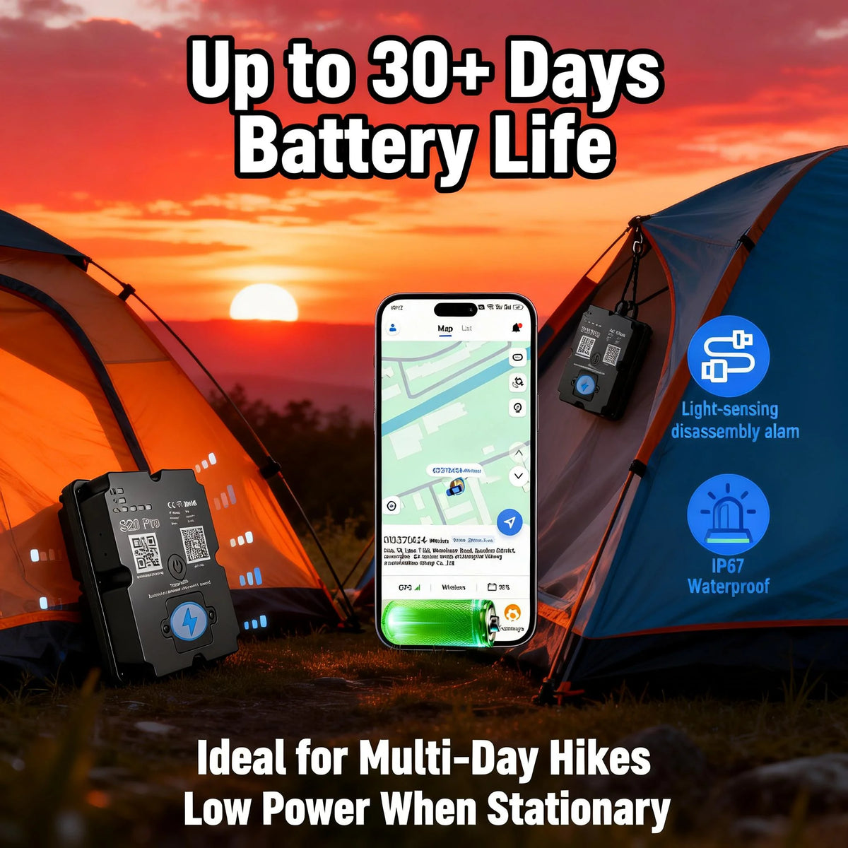 Wanwaytech Waterproof 4G GPS Tracker With SOS Alert