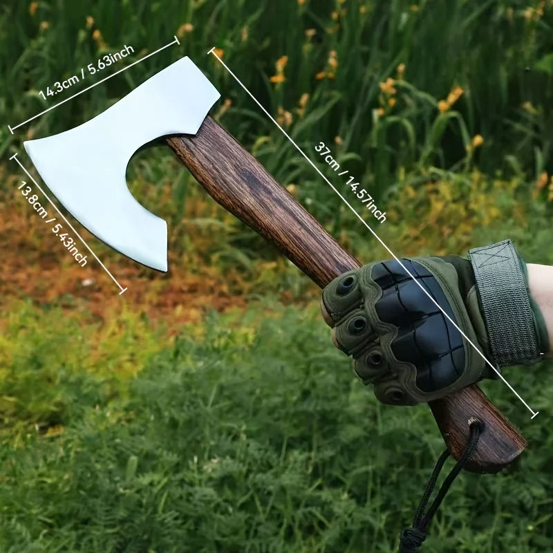 Hand Forged Viking Tomahawk Axe for Outdoor Woodworking