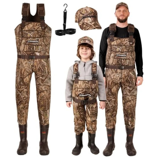 Fishing And Hunting Chest Waders With Bootfoot Design