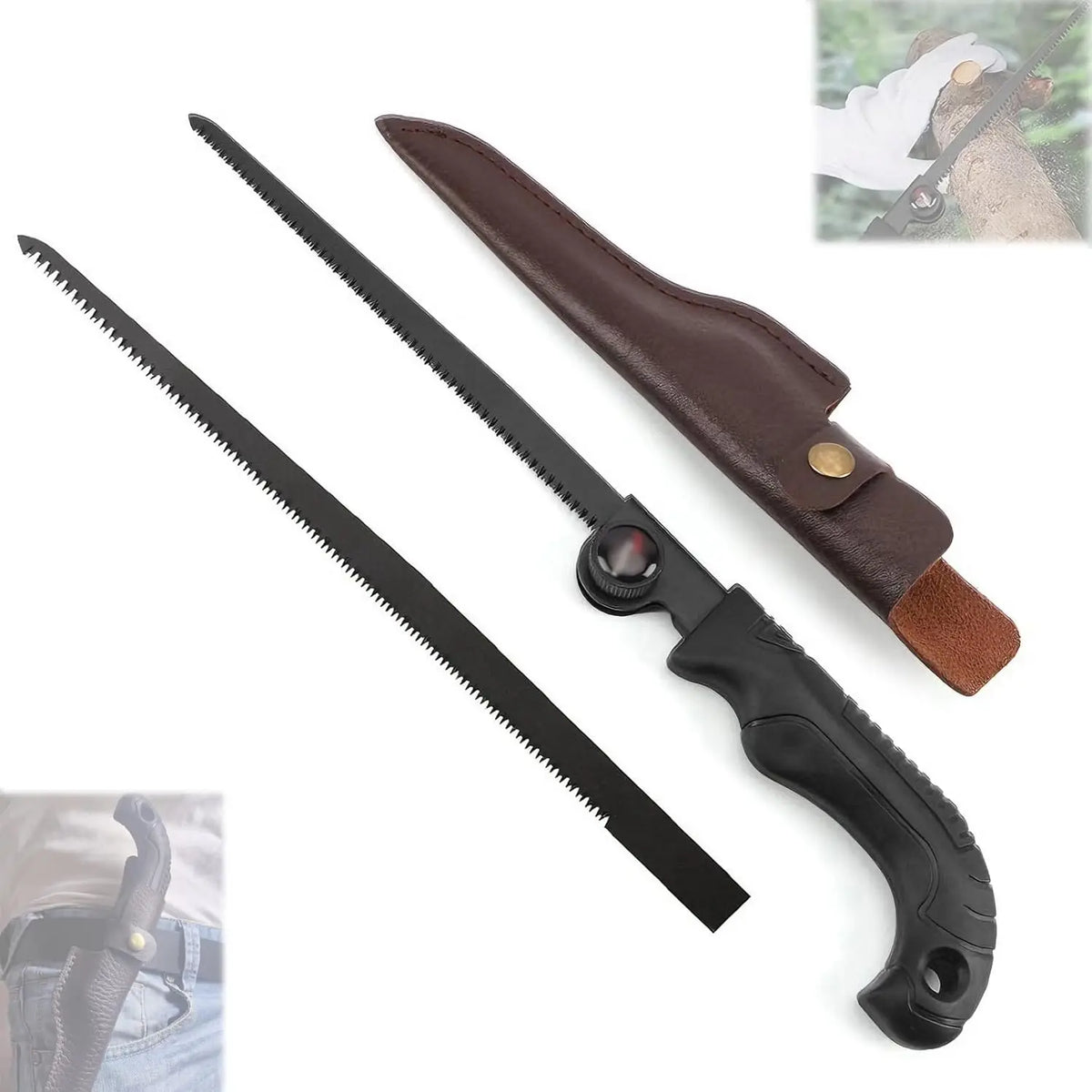 Portable Retractable Hand Saw for Woodworking and Tree Trimming