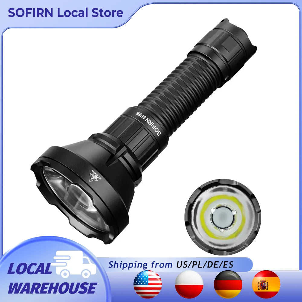 Sofirn SF26 Tactical Rechargeable LED Flashlight