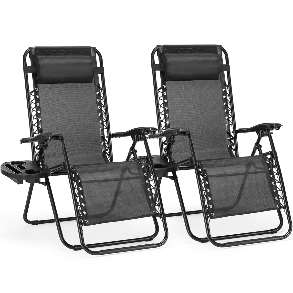 JHK Portable Zero Gravity Outdoor Recliner Chair