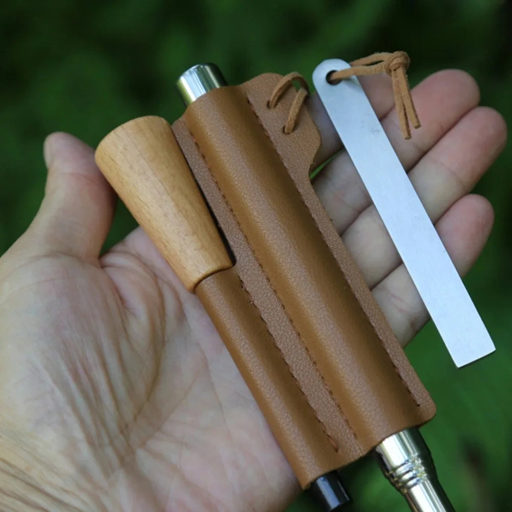Iron Magnesium Fire Starter Kit for Camping and Hiking