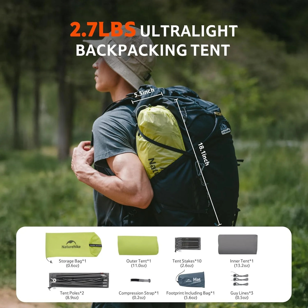 Naturehike Star Trail EXT Hiking Tent for Camping