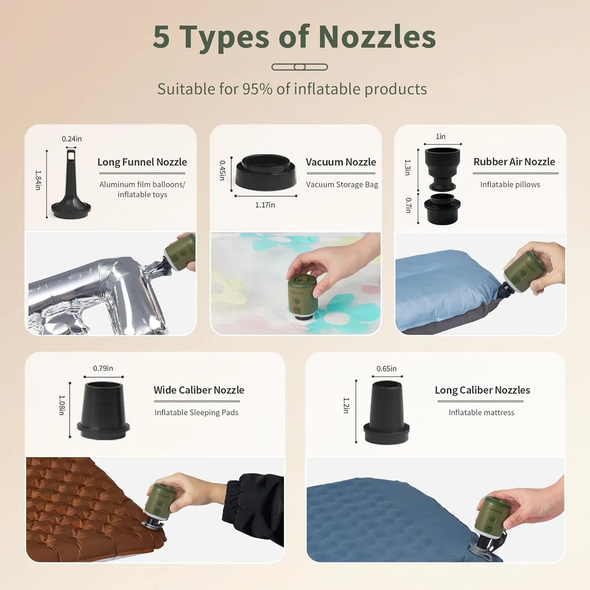 Naturehike Portable Electric Air Pump for Camping