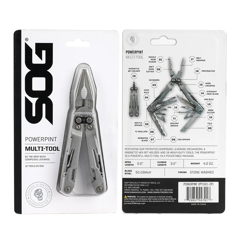 SOG PowerPint Mini MultiTool With Pliers And Knife