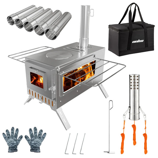 Unho Portable Wood Burning Tent Stove