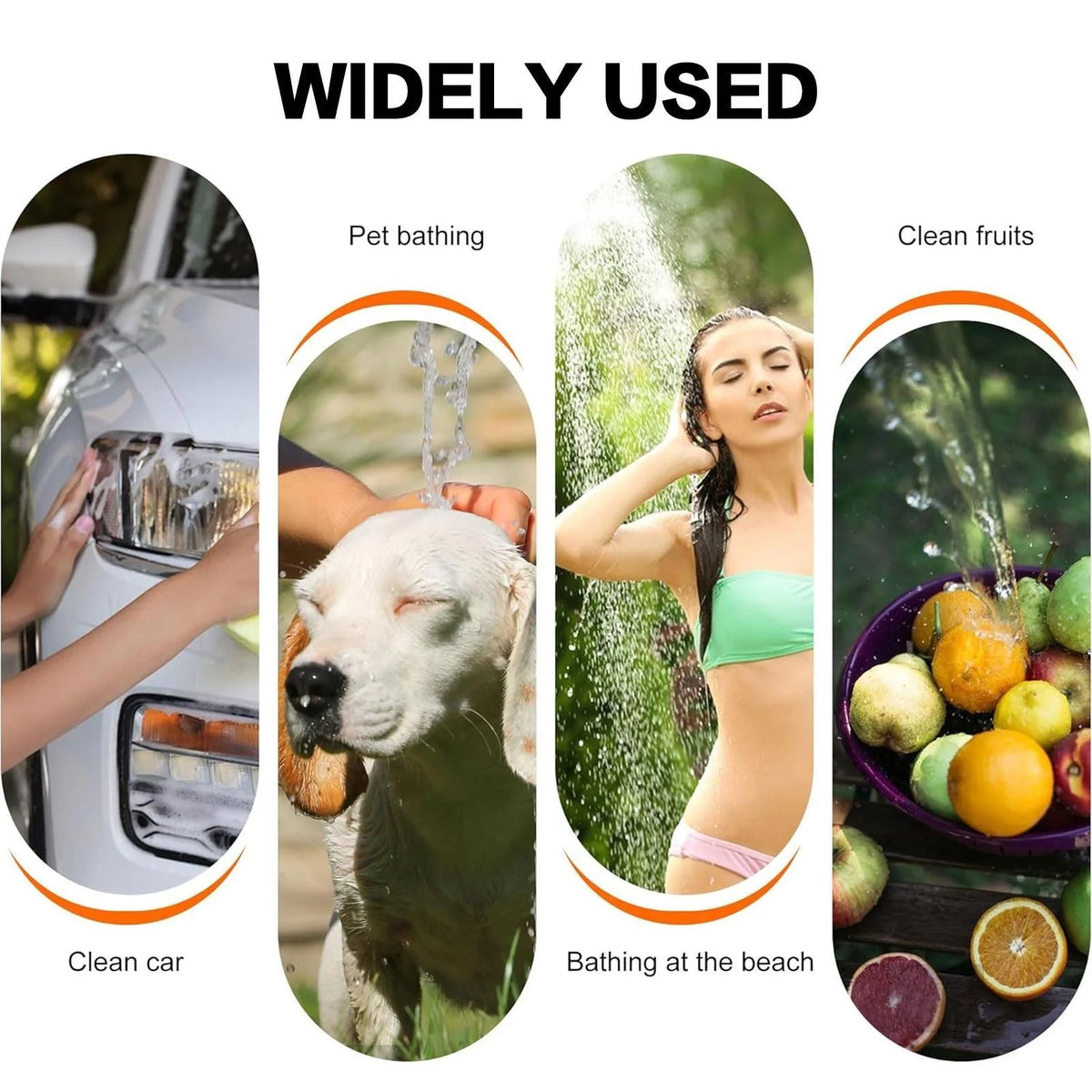Portable Rechargeable Handheld Shower Sprayer Kit