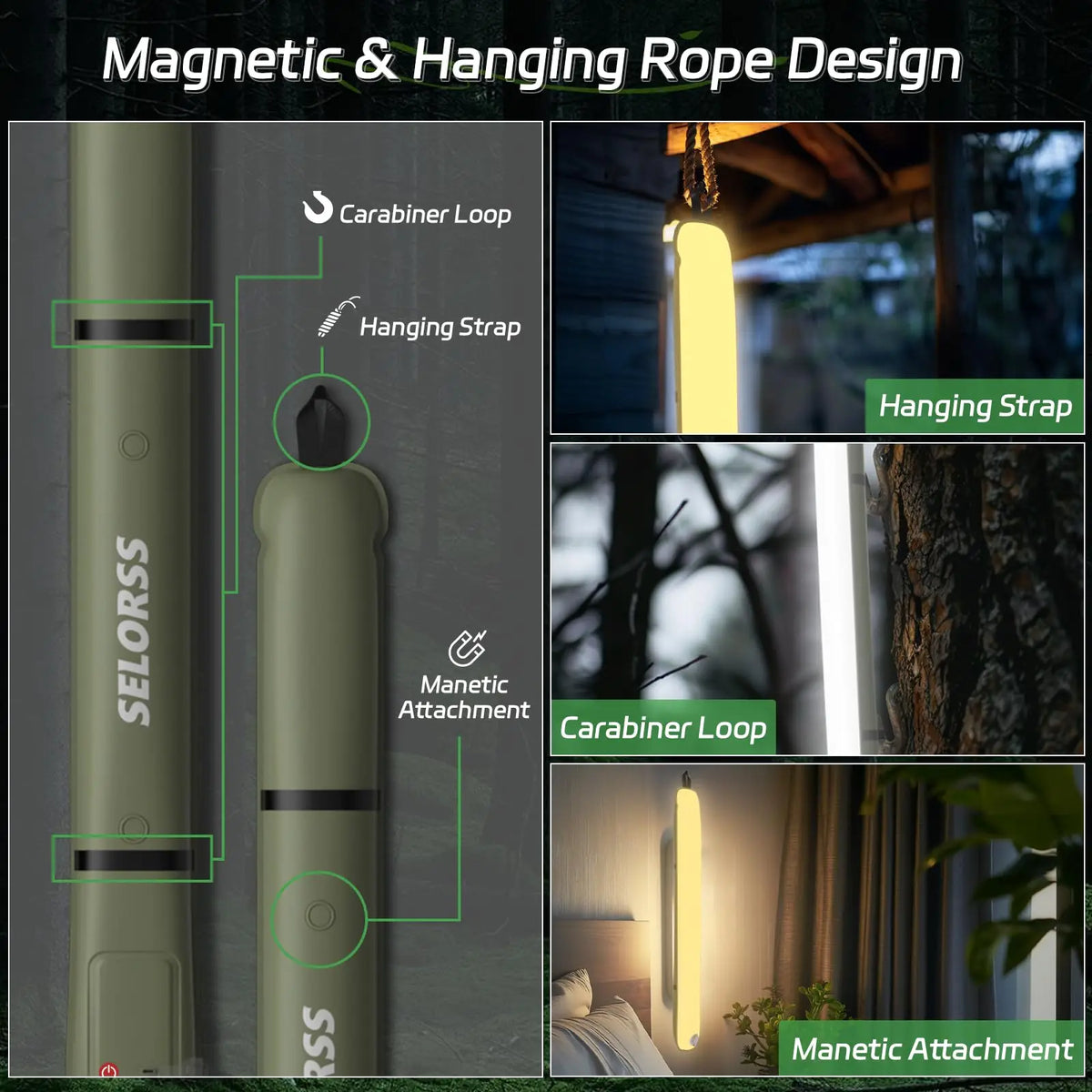 Rechargeable Portable Waterproof Camping Lantern