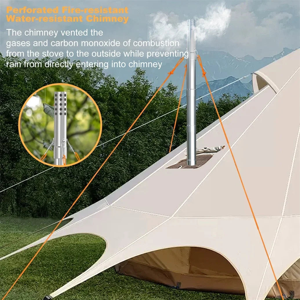 Unho Portable Wood Burning Tent Stove