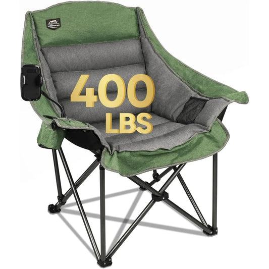 Folding Camping Chair Heavy Duty Padded Outdoor Seat