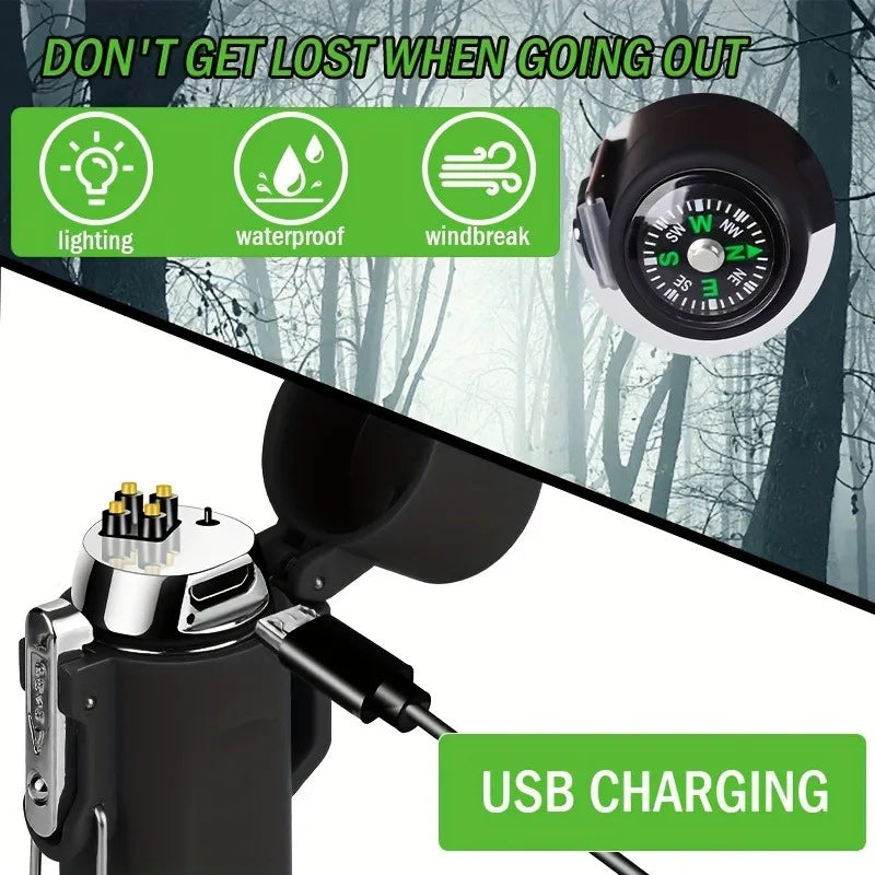 LAFAGIET Waterproof Windproof Double Arc Lighter