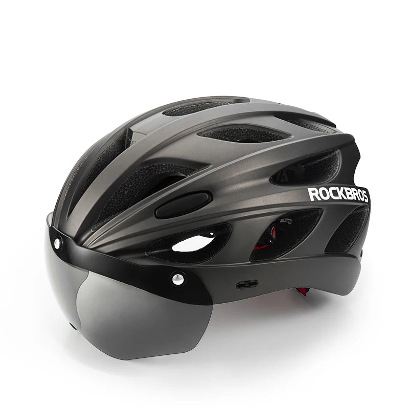ROCKBROS Lightweight Cycling Helmet With Goggles