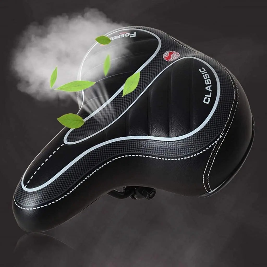 Comfort Bicycle Saddle and Cable Bike Lock Combo