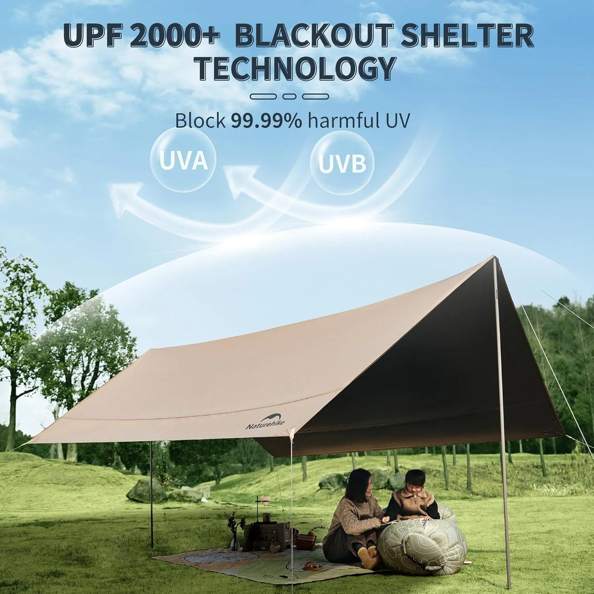 Naturehike Waterproof Camping Sun Shelter Canopy