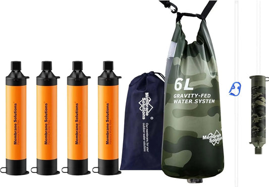 Portable Gravity Water Filter For Camping and Hiking
