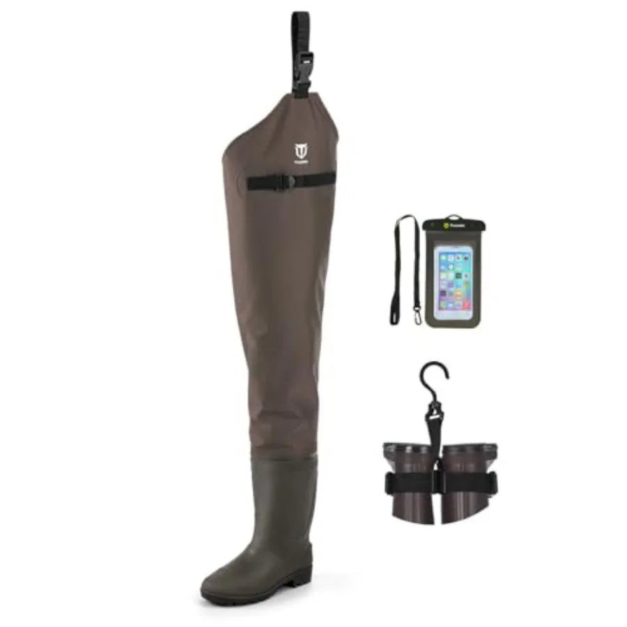 Lightweight PVC Nylon Fishing Hip Wader Boots