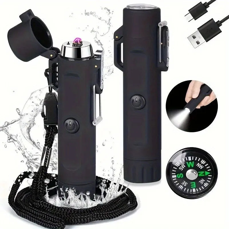 LAFAGIET Waterproof Windproof Double Arc Lighter