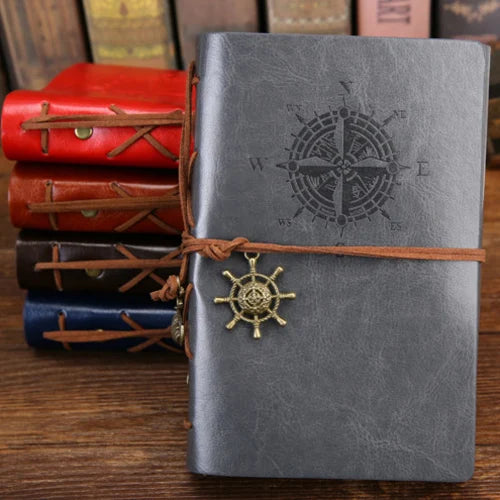 Vintage Pirate Anchor PU Leather Travel Journal