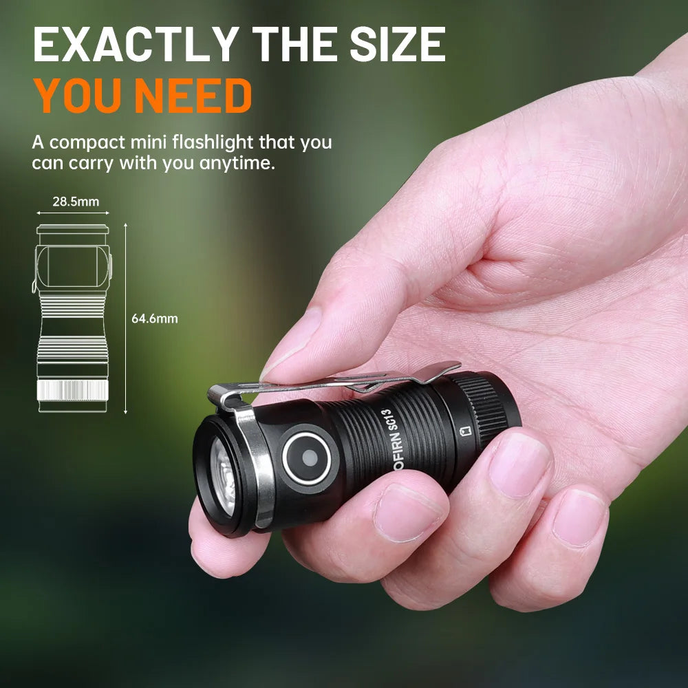 Sofirn SC13 Rechargeable LED Keychain Flashlight