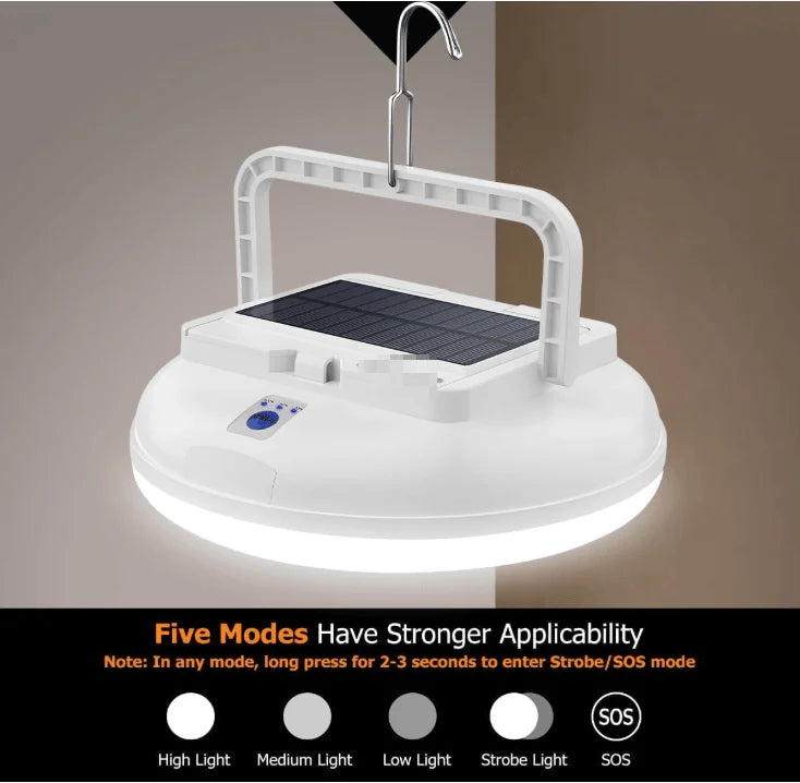 Rechargeable Solar Camping Lantern With Remote Control