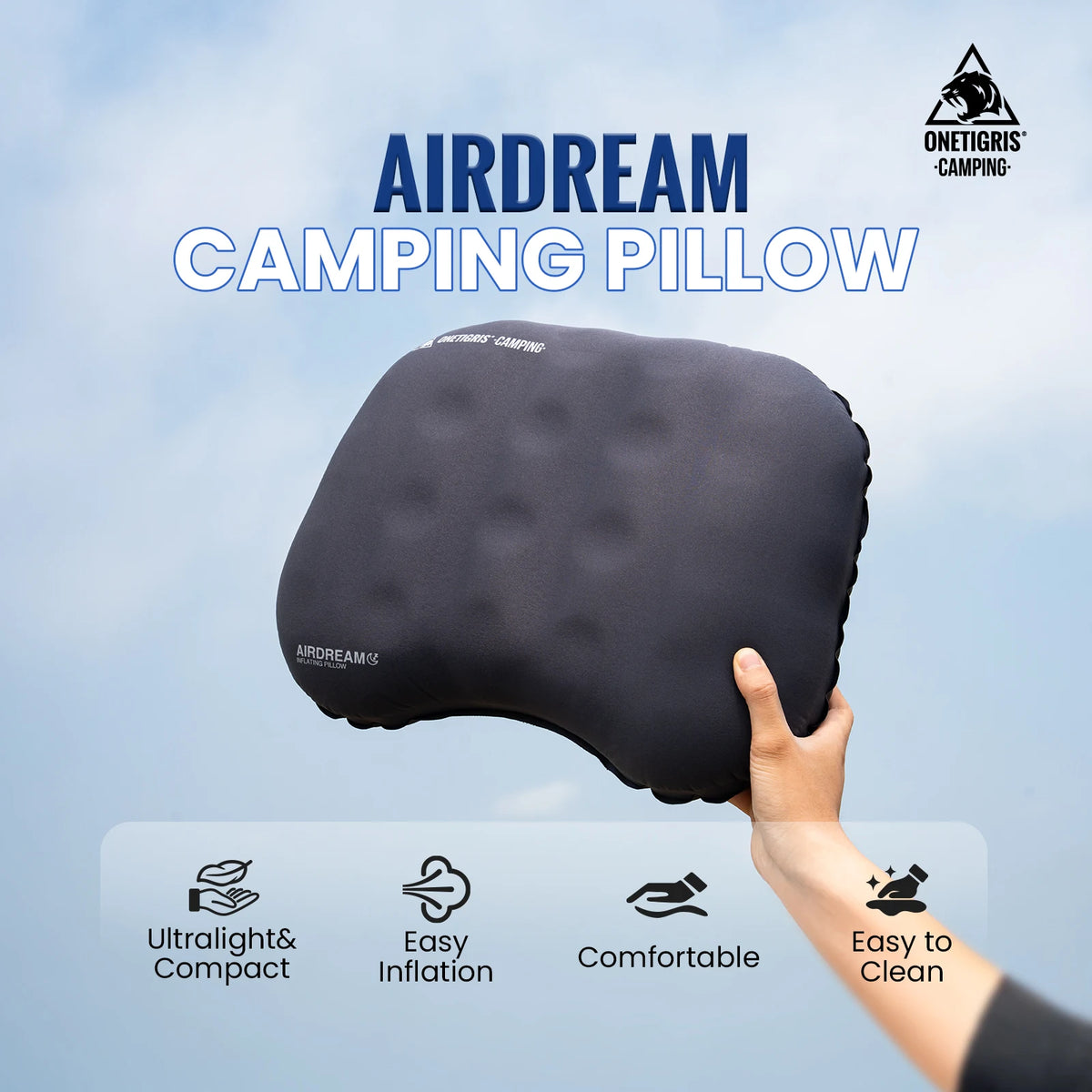 OneTigris Airdream Inflatable Camping Pillow