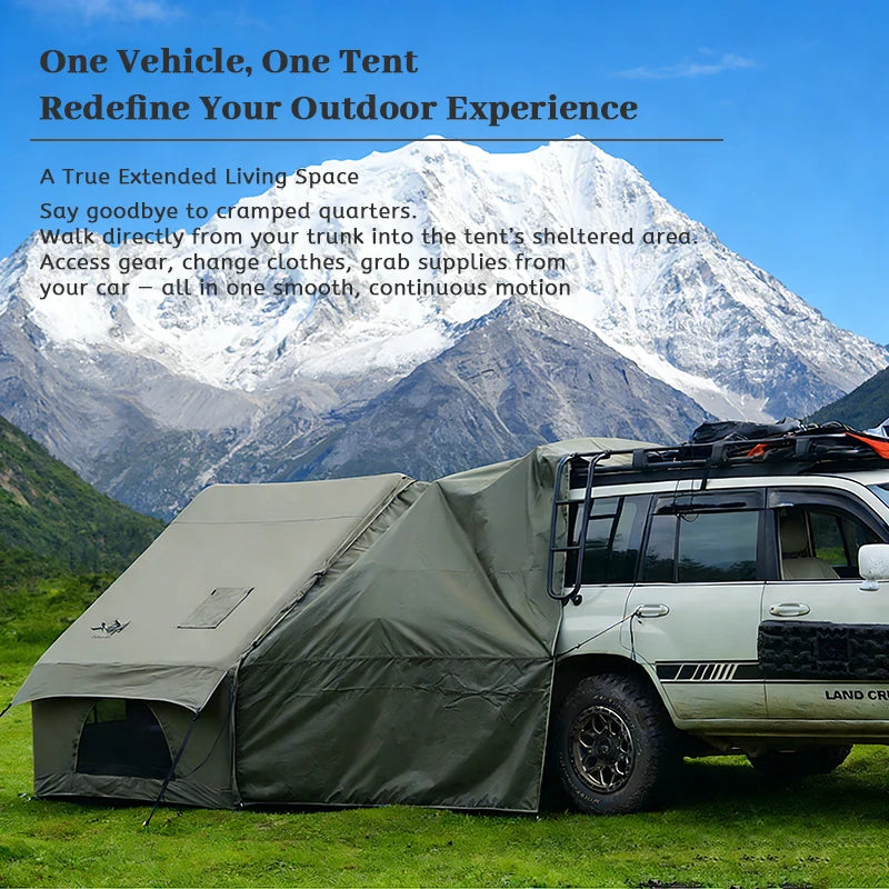 Pakicetus Inflatable Camping Tent With Sun Canopy