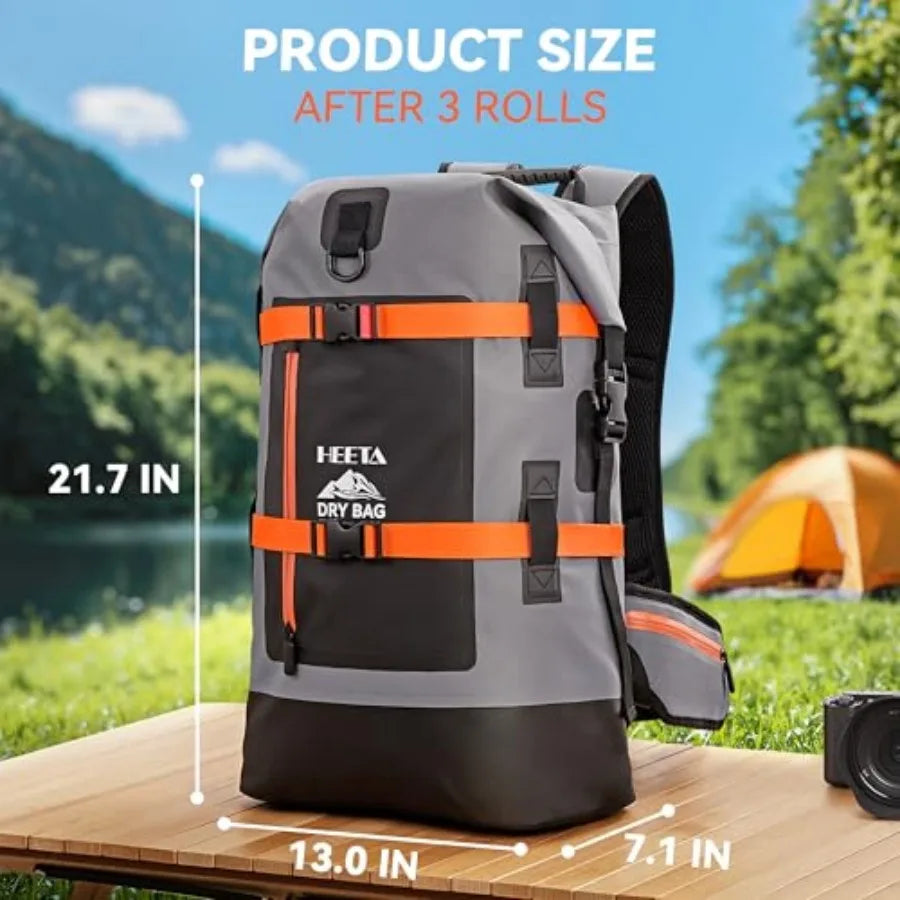 Waterproof Roll Top Dry Bag Backpack for Hiking