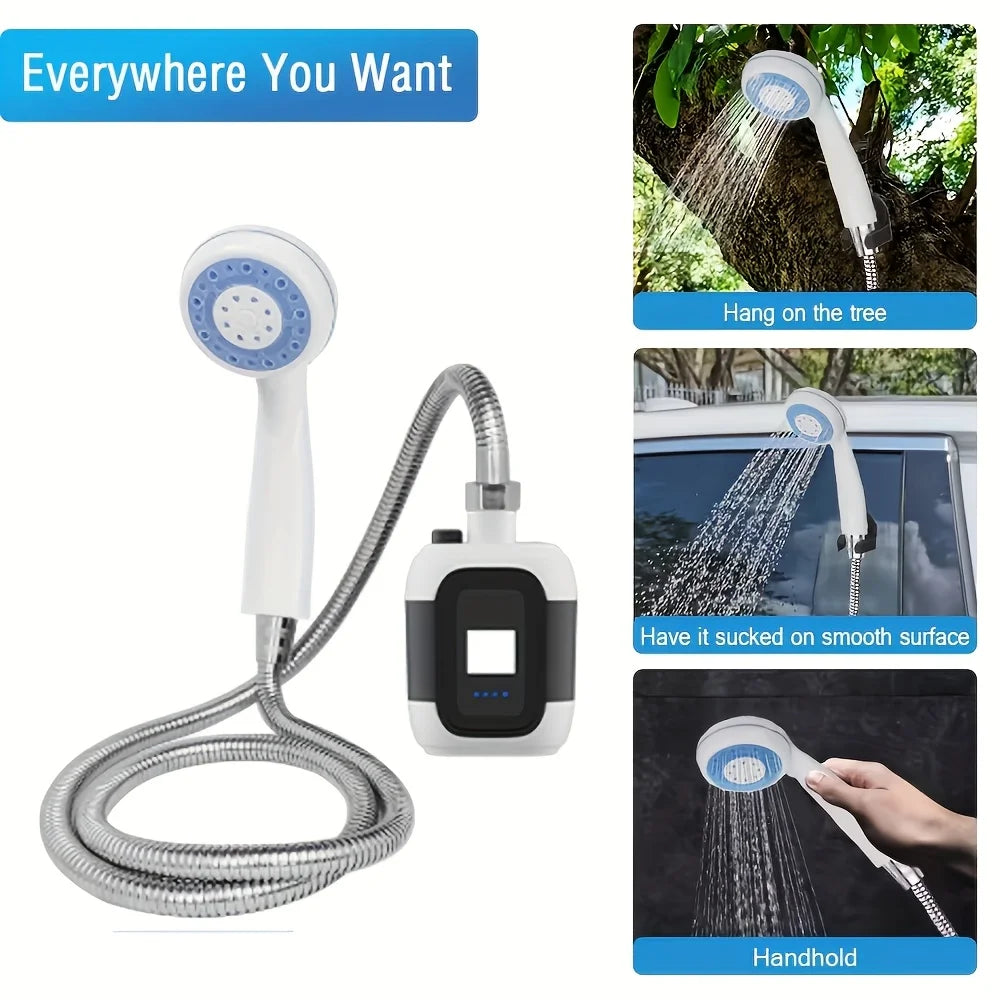 Portable USB Rechargeable Electric Shower Pump