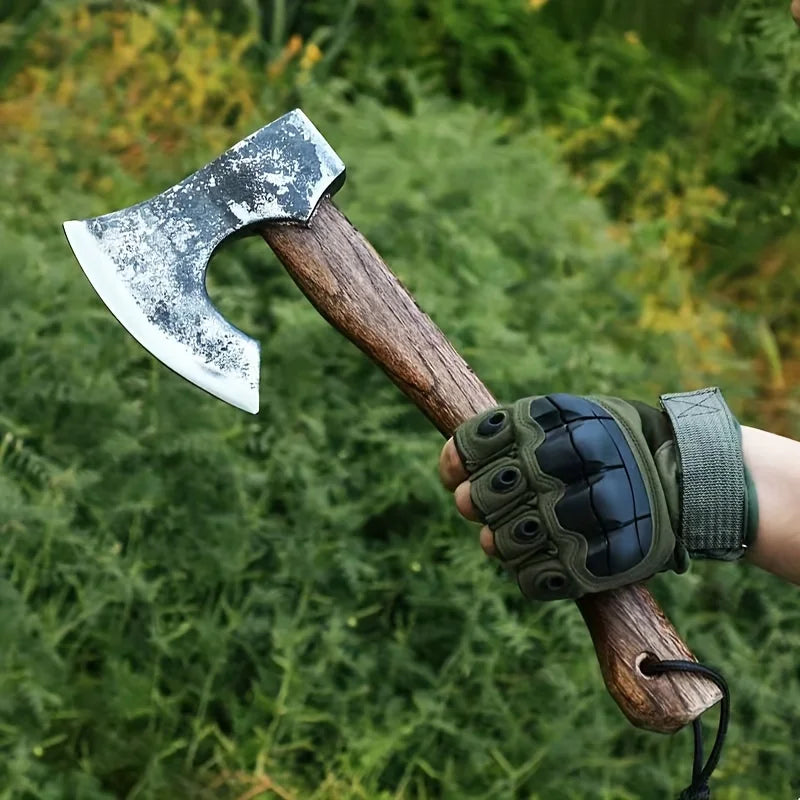 Hand Forged Viking Tomahawk Axe for Outdoor Woodworking